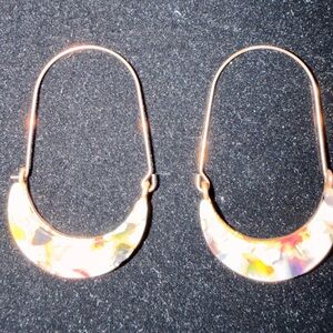 Elegant Multi Color Hoop Earrings